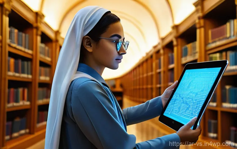 수렴적 사고 향상을 위한 자주 묻는 질문 - **Digital Knowledge Treasure Hunt:** A curious young Arab man or woman, modestly dressed in modern, ...