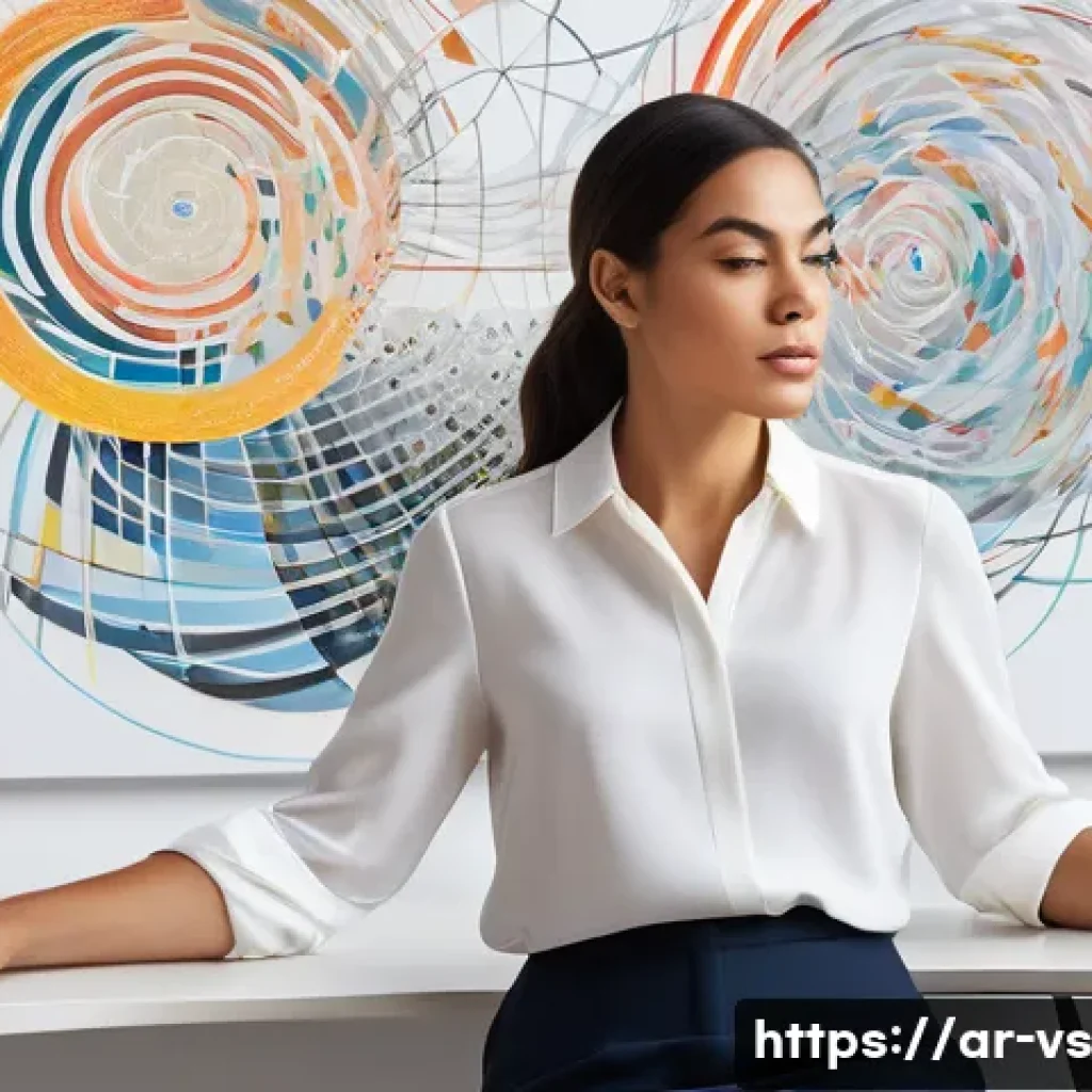 수렴적 사고의 성과를 측정하는 방법 - **Convergent Thinking & Clarity:** "A diverse professional, a woman in her early 30s, wearing sm...