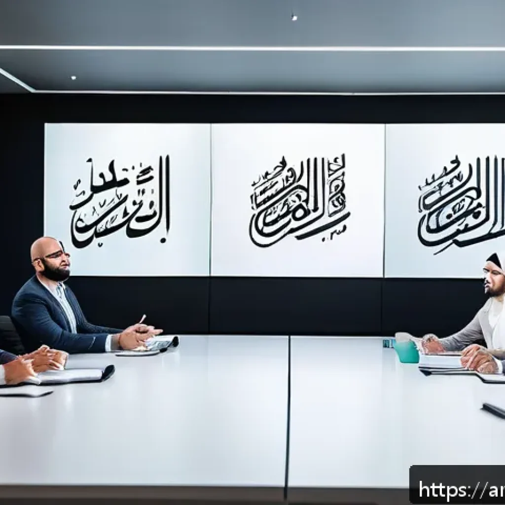 수렴적 사고와 감정 지능의 관계 - A diverse group of Middle Eastern professionals in a modern office setting, engaged in a collaborati...